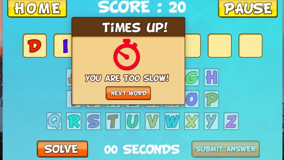 Missing Letters screenshot