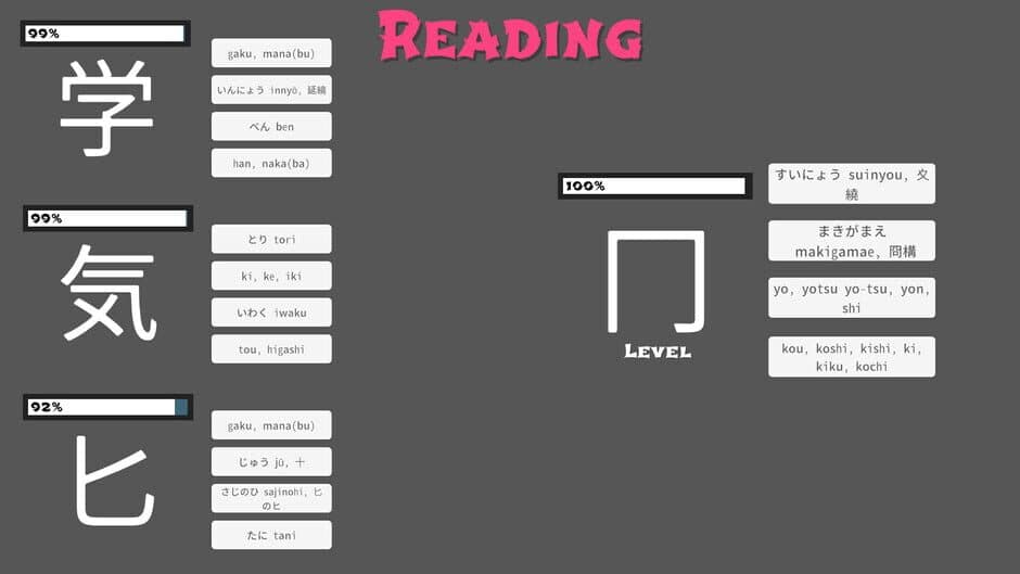 Sakura Kanji Ketchi screenshot