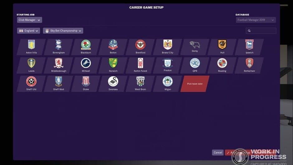 Football Manager 2019 screenshot