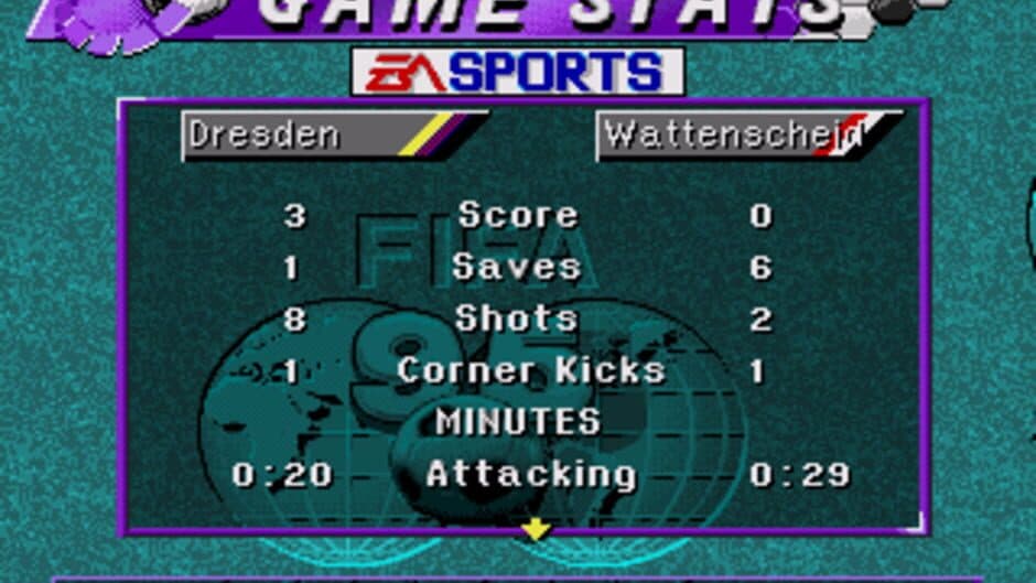 FIFA Soccer 95 screenshot