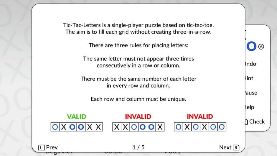 Tic-Tac-Letters by POWGI screenshot