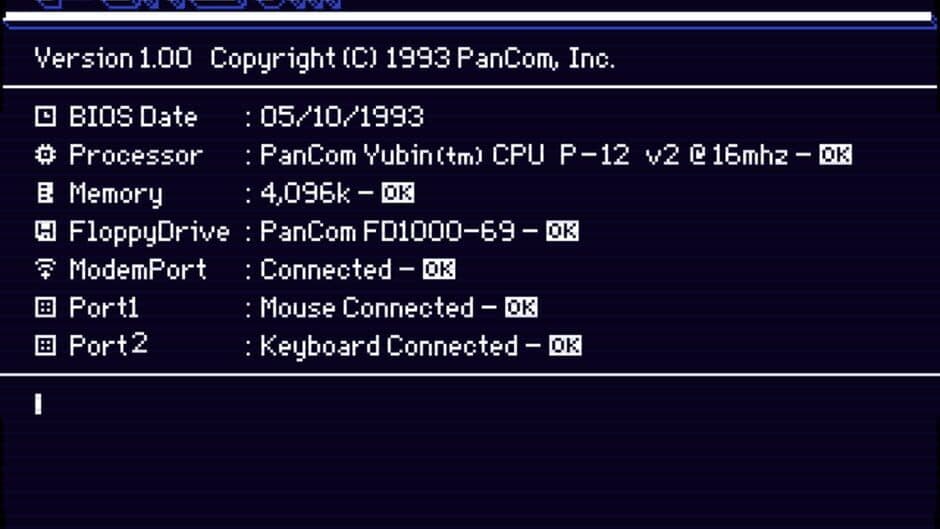 PanCom OS screenshot