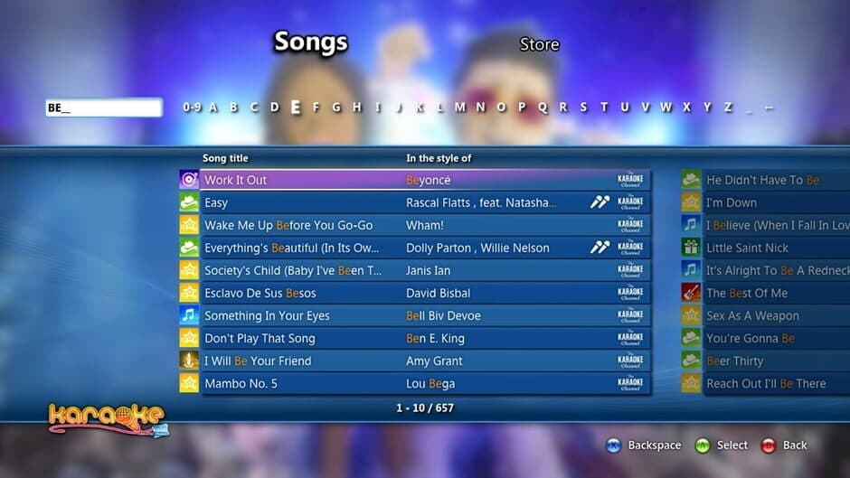 Karaoke screenshot