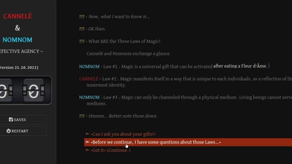 Cannelé & Nomnom: Defective Agency screenshot
