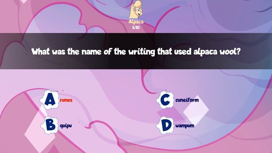 Alpaca Wonders Why screenshot