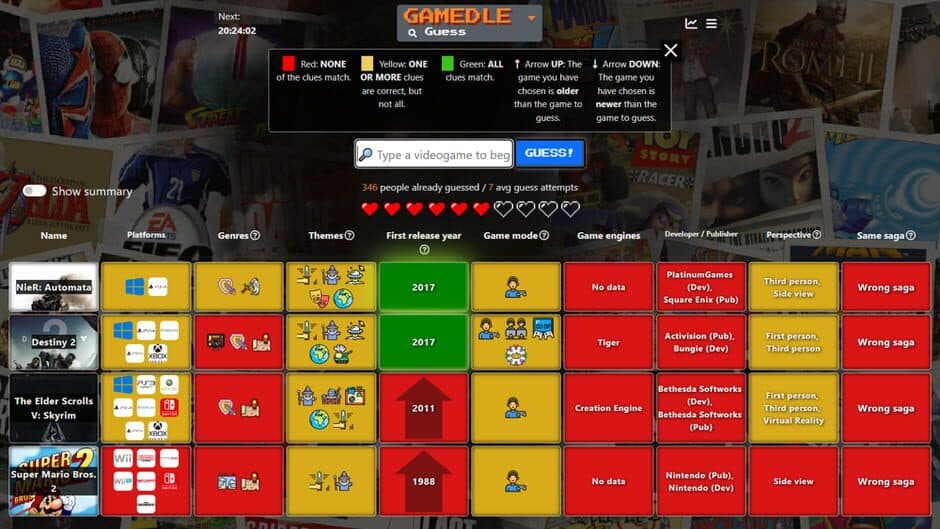 Gamedle screenshot