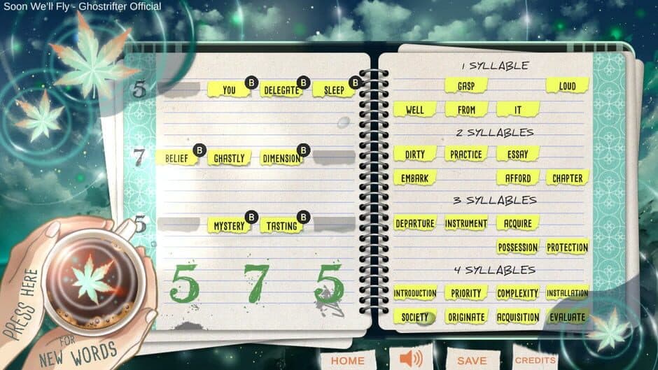 Lo-Fi Haiku: Coffee and Chill screenshot