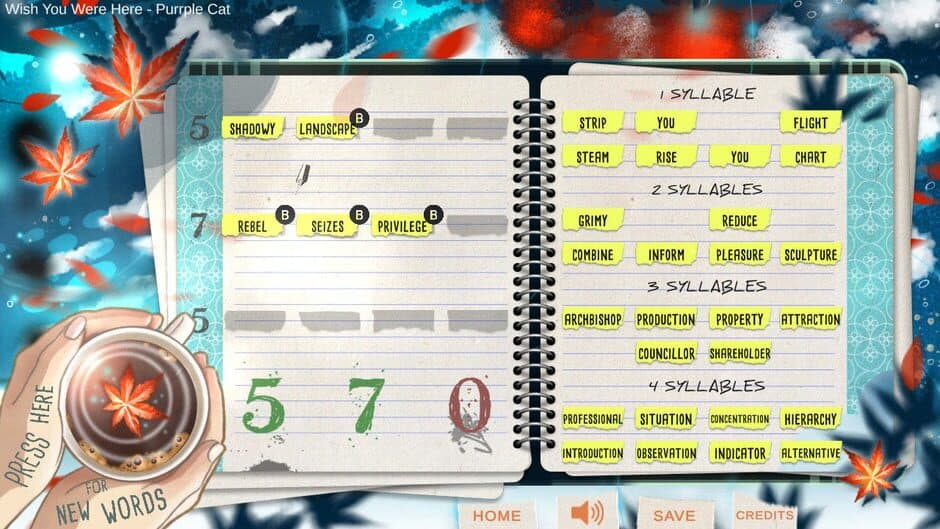 Lo-Fi Haiku: Coffee and Chill screenshot