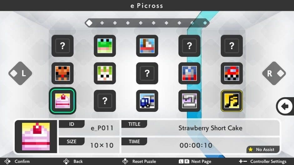Picross S+ screenshot