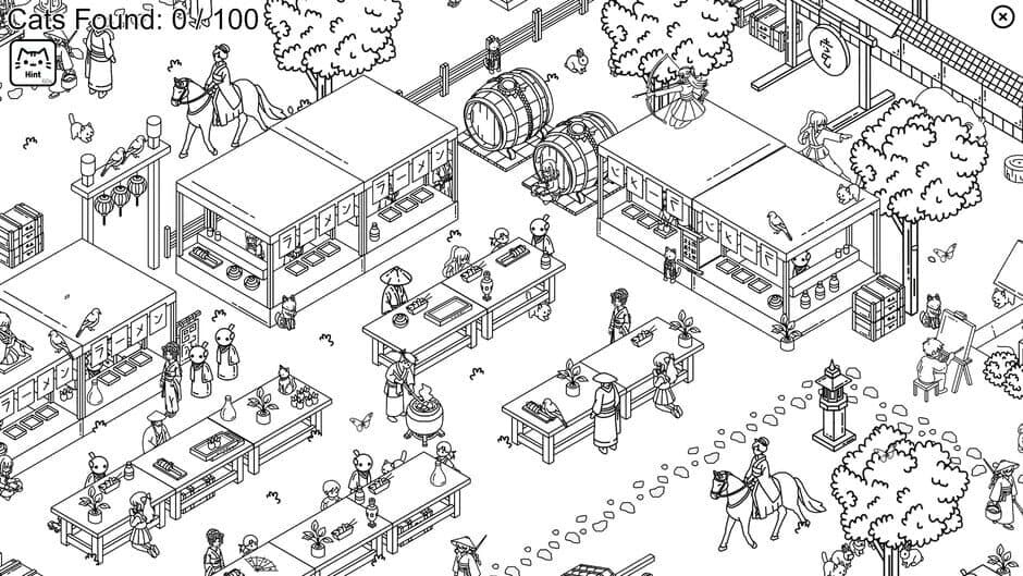 Hidden Cats In Japanese Village screenshot