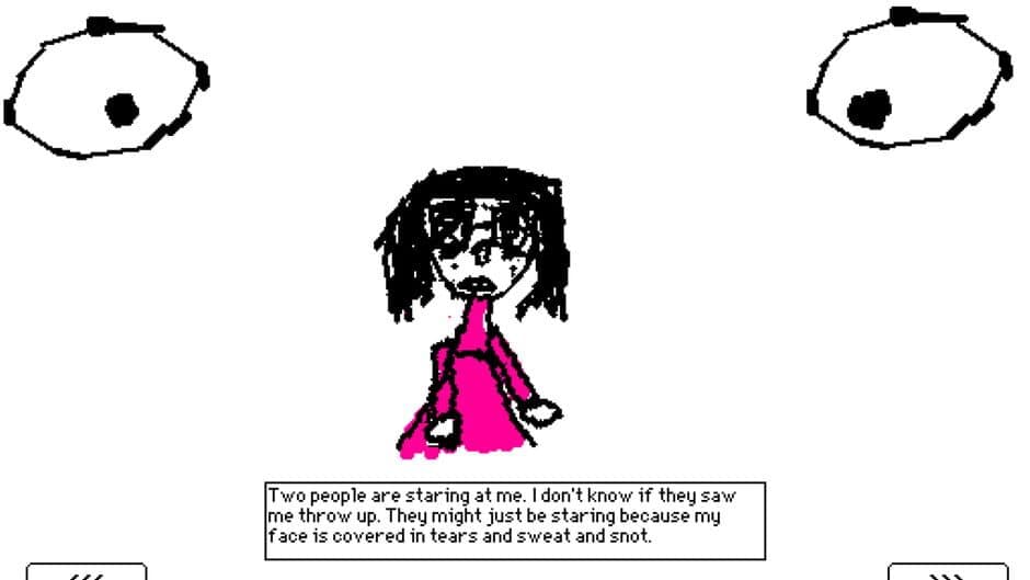 Self-Portrait, Vomit on Concrete screenshot