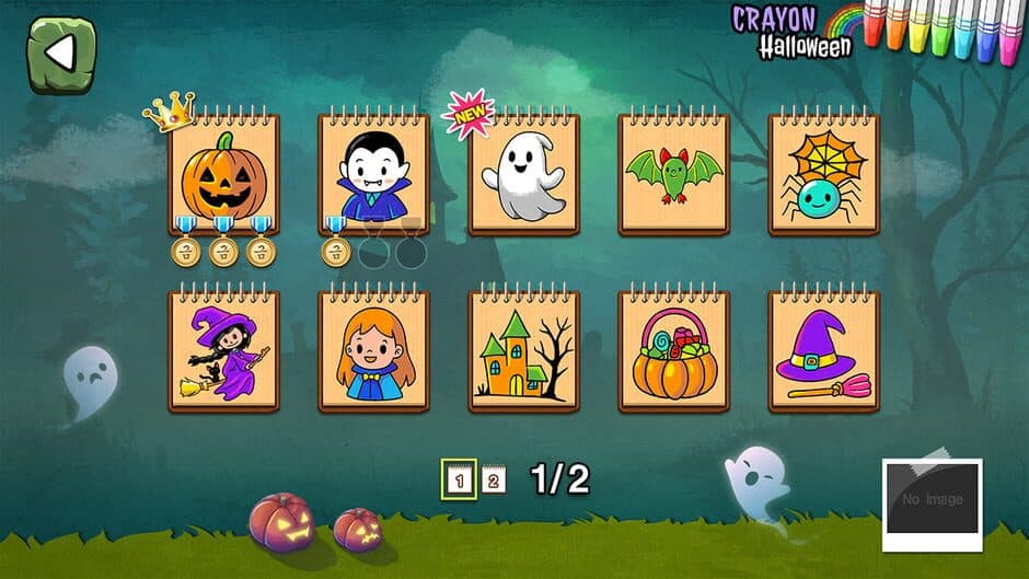 Crayon Halloween screenshot