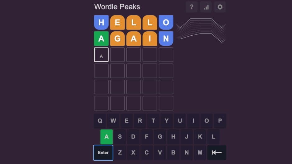Word Peaks screenshot