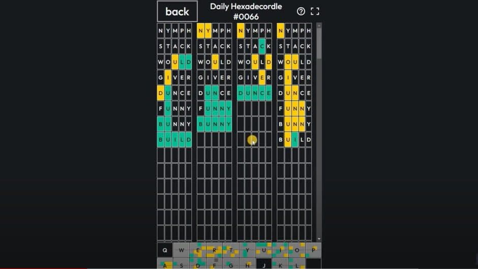 Hexadecordle screenshot