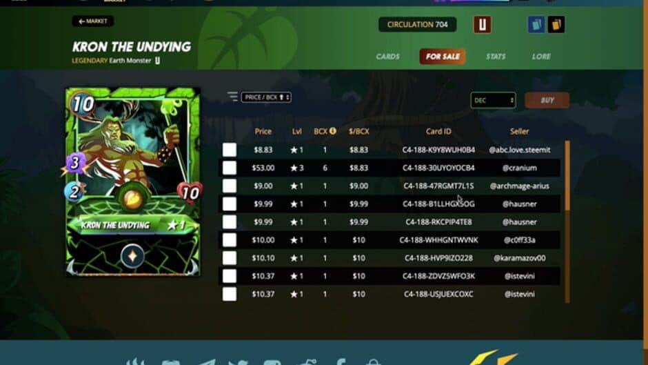 Splinterlands screenshot