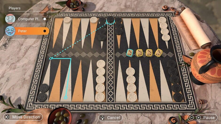 3in1 Game Collection: Backgammon + Checkers + Mills screenshot