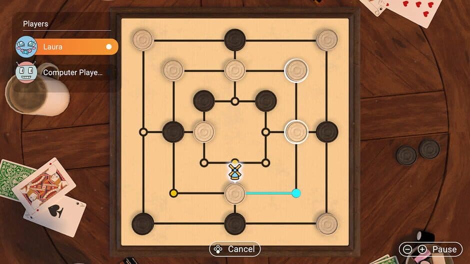 3in1 Game Collection: Backgammon + Checkers + Mills screenshot